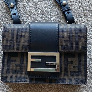 Fendi Zucca convertible belt bag and crossbody pouch authentic
